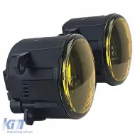 Clear glass fog lights yellow set for Opel Astra G H OPC Corsa D Agila-image-6261261