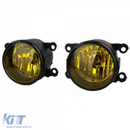 Clear glass fog lights yellow set for Opel Vectra C Zafira B Signum OPC-image-6210040