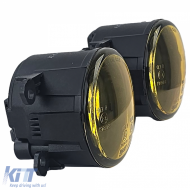 Clear glass fog lights yellow set for Opel Vectra C Zafira B Signum OPC-image-6210041