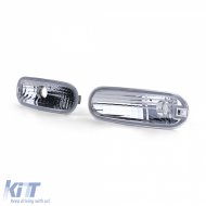 Clear Glass Front Indicator Chrome for VW New Beetle 98-06-image-6257324