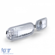 Clear Glass Front Indicator Chrome for VW New Beetle 98-06-image-6257325