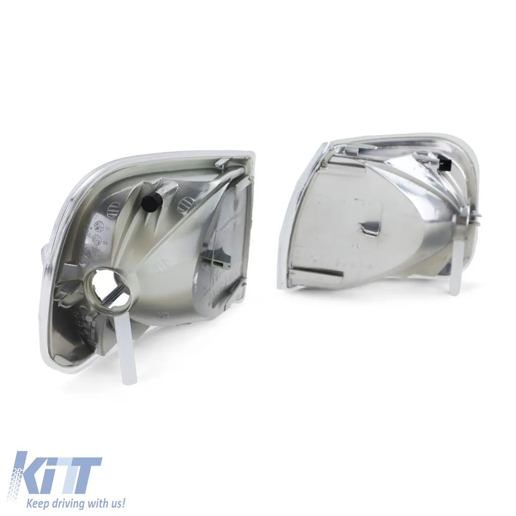 Clear glass front indicator turn signal set for VW Bus T4 GP Caravelle Multivan 1996-2003