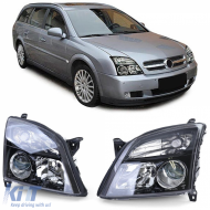 Clear glass headlight set black suitable for Opel Vectra C + Signum 2002-2005 - ODHO6025161
