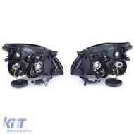 Clear glass headlight set black suitable for Opel Vectra C + Signum 2002-2005-image-6257093