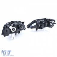 Clear Glass Headlights Black Set Right Left for Opel Astra G 1997-2004-image-6239372