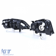 Clear Glass Headlights Black Set Right Left for Opel Astra G 1997-2004-image-6239373