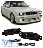 image-76-Clear glass indicators with black parking light for BMW 3 Series E30 87-93