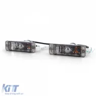 Clear glass indicators with parking light Black Smoke for VW Golf 1 2 Jetta 1 2 Polo 86C-image-6296824