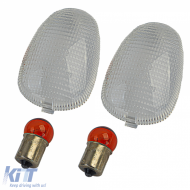 Clear glass motorcycle indicator lenses including bulbs for Triumph with E-mark - ODST6025486