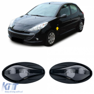 Clear glass side indicator black for Peugeot 107 206 SW CC 307 407 607 Toyota Aygo - ODLP6015232