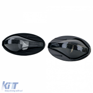 Clear glass side indicator black for Peugeot 107 206 SW CC 307 407 607 Toyota Aygo-image-6209453