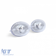 Clear glass side indicator chrome for Peugeot 107 206 SW CC 307 407 607 Toyota Aygo-image-6209506