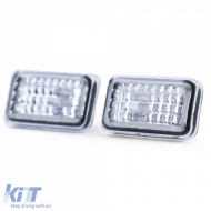 Clear glass side indicator chrome for Porsche 911 924 944 964 993-image-6209351