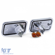 Clear glass side indicator chrome for Porsche 911 924 944 964 993-image-6209355