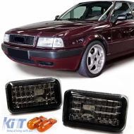 image-45-Clear glass side indicators black for Audi 80 90 100 A6 C4 200 V8