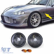 Clear glass side indicators black smoke for Mazda MX-5 NA NB NBFL 89-05 - ODETM6013319
