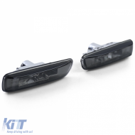 Clear glass side indicators black smoke suitable for 3 Series BMW E46 98-03-image-6257318