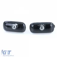 Clear glass side indicators smoke black pair for Audi A3 8P A4 8E B7 A6 4F C6-image-6326743