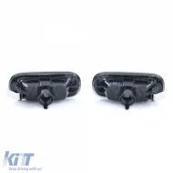 Clear glass side indicators smoke black pair for Audi A3 8P A4 8E B7 A6 4F C6-image-6326747