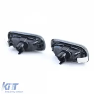 Clear glass side indicators smoke black pair for Audi A3 8P A4 8E B7 A6 4F C6-image-6326749