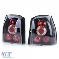 Clear glass tail lights black for VW Lupo + Seat Arosa-image-6276146