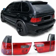 image-61-Clear glass tail lights red black smoke suitable for BMW X5 E53 99-03