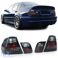 Clear glass taillights crystal black smoke suitable for BMW E46 sedan 98-01 - ODTLB6012261