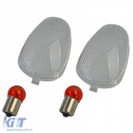 Clear motorcycle indicator lenses including bulbs for Aprilia with E-mark - ODLF6025444