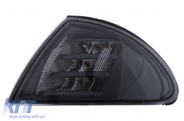 Clignotant LED Avant pour BMW Série 3 E46 Berline Touring 1998-2001 Noir-image-6111361