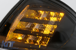 Clignotant LED Avant pour BMW Série 3 E46 Berline Touring 1998-2001 Noir-image-6111367