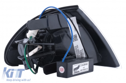 Clignotant LED Avant pour BMW Série 3 E46 Berline Touring 1998-2001 Noir-image-6111368