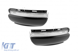 Clignotants dynamiques LED chromés Osram adaptés pour les rétroviseurs sur VW Golf 6 2008-2013, Touran 2010-2015-image-6238309