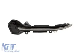 Clignotants dynamiques LED fumés adaptés pour les rétroviseurs sur Seat Leon 2012-2020, Arona, Ibiza après 2017-image-6238295