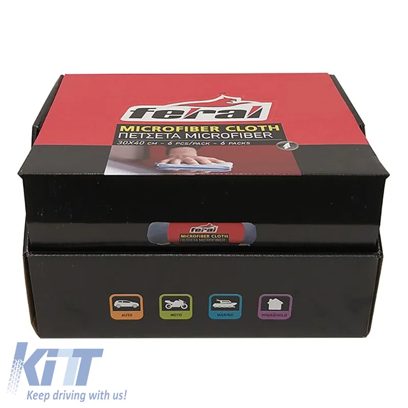 Cloth Microfiber 30x40cm Feral 6 Pcs