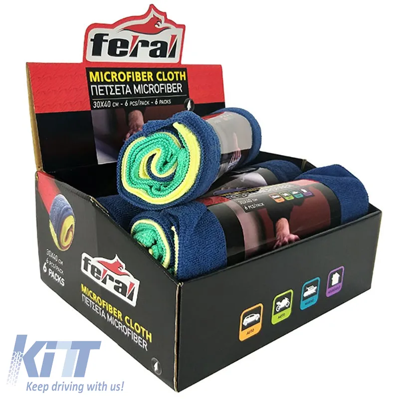 Cloth Microfiber 30x40cm Feral 6 Pcs