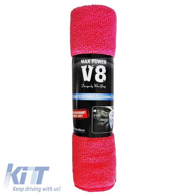 Cloth Microfiber Suitable for General Use V8 Yellow / Pink / Blue 40x40cm 1 Pc