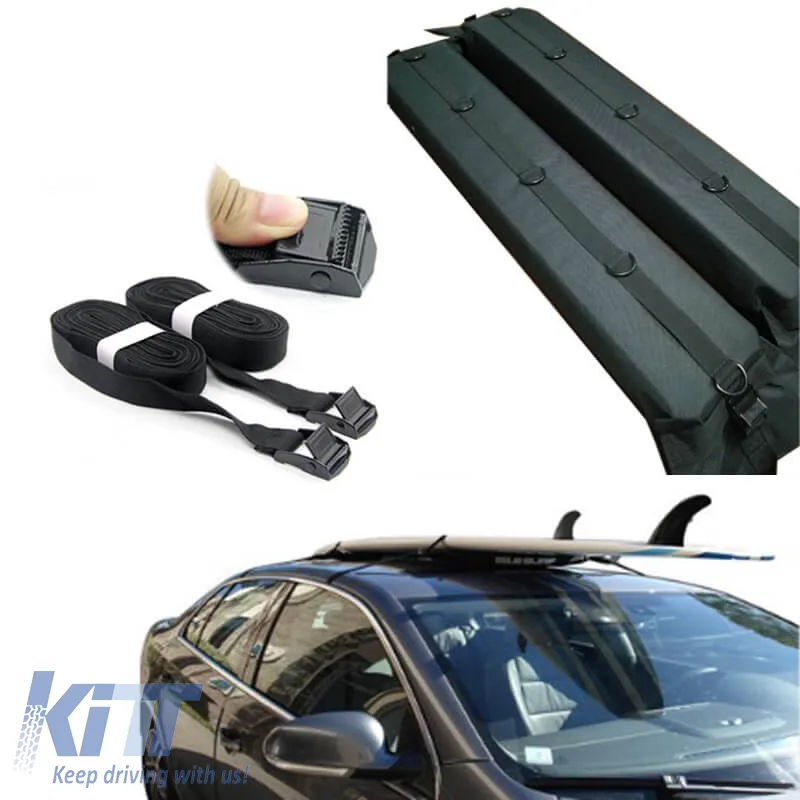 Cloth Roof Bars / Rack Universal suitable for Canoe & Kayak "Soft Rack" Large 106 x 17.5 x 6cm Oxford Cloth K-2300-80D 2 Pieces