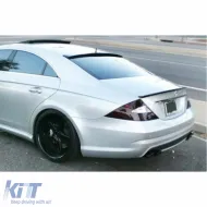 image-36-CLS C219 Rear Trunk Spoiler Piano Black ABS / 2005-2010