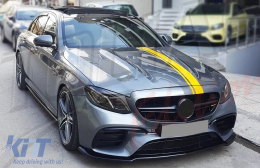 Cofano Aluminium per Mercedes Classe E W213 S213 Limousine T-Modell 16+ E63 Look-image-6329370