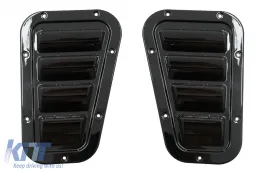 image-5-Cofano Vents Presa d'aria Aperture per Defender 90/110/130 1990-2016 Nero Lucido
