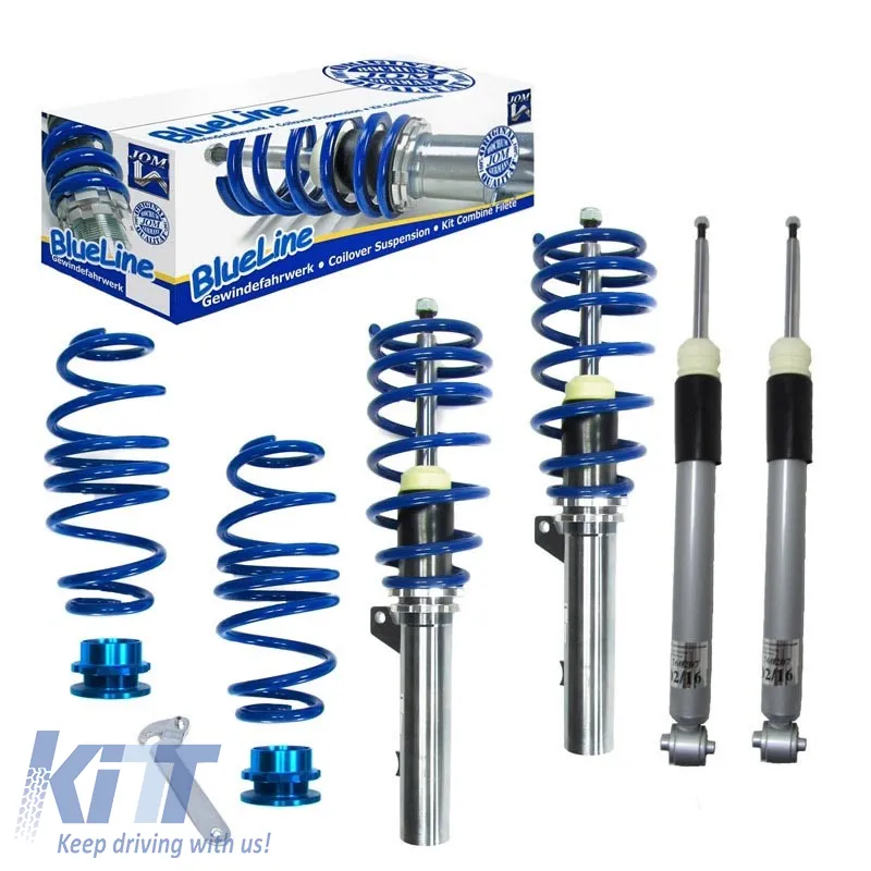 Coilover Kit Blueline suitable for VW Golf 7, Audi A3 8V, Seat Leon 5F, Skoda Octavia 5E (Multilink) Blueline Set 4 pcs