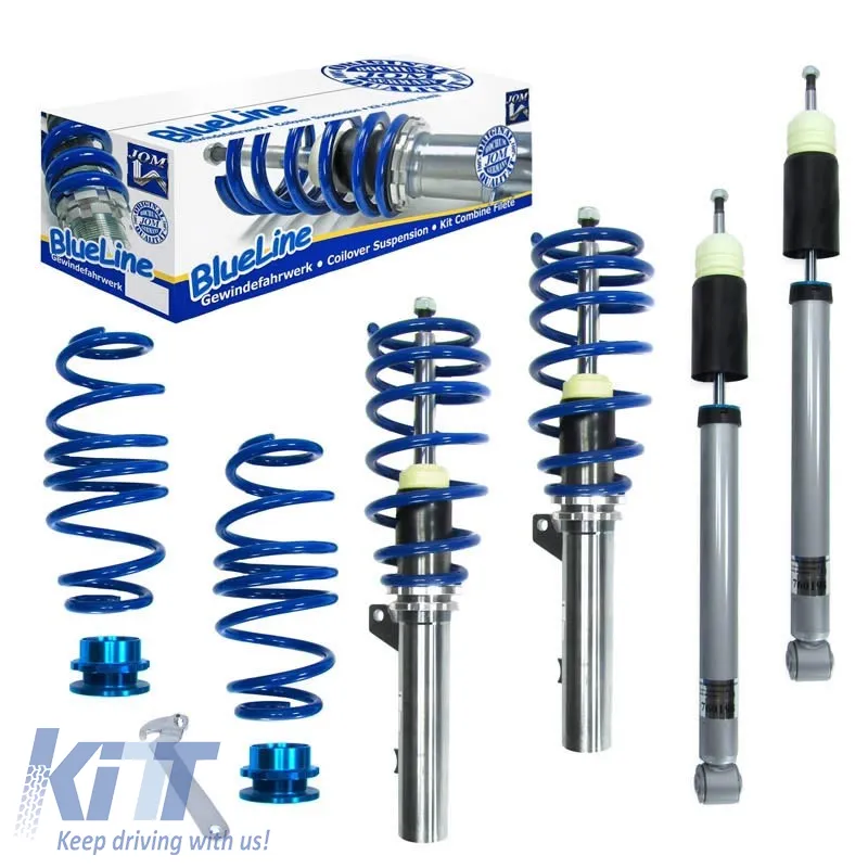 Coilover Kit Blueline suitable for VW Golf 7, Audi A3 8V, Seat Leon 5F, Skoda Octavia 5E (Torsion Bar) Blueline Set 4 pcs