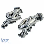 Colector de escape de acero inoxidable pulido adecuado para Ford Mustang 3.7 V6 D2C 2011-2015-image-6259154