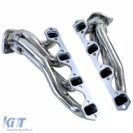 Colector de escape de acero inoxidable pulido, adecuado para Ford Mustang 1986-1995 5.0L-image-6259161
