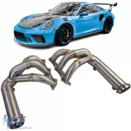 image-39-Colector de escape de carreras de acero inoxidable adecuado para Porsche 991.2 GT3 4.0L 15-20