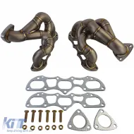 Collecteur d'échappement de course en acier inoxydable adapté pour Porsche 991.2 Turbo + Turbo S 3.8L 16-20-image-6210654