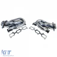 Collecteur d'échappement en acier inoxydable poli adapté pour Ford Mustang 3.7 V6 D2C 2011-2015-image-6259153