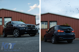 Complet Kit pour BMW X5 F15 2013-2018 X5 M Sport Look Jupes latérales Silencieux--image-6072629