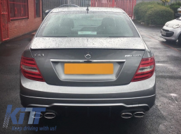 Completare Body Kit per Mercedes C W204 2007-2015 C63 Facelift Look Gonne laterali-image-6093679