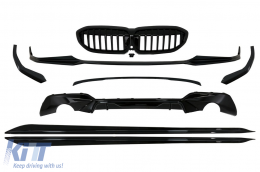 image-48-Complete Body Kit Extensions suitable for BMW 3 Series G20 Sedan (2018-2022) M Design Piano Black